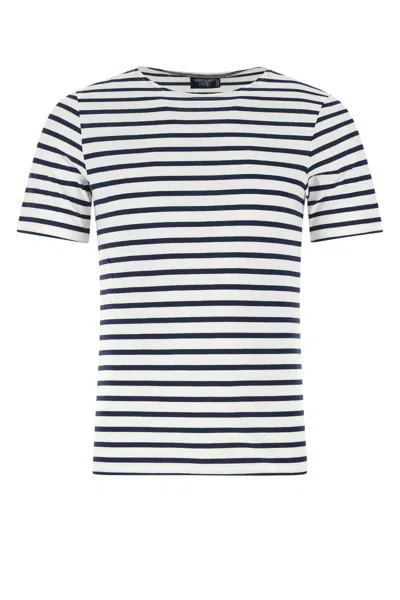 Saint James Embroidered Cotton T-shirt In White