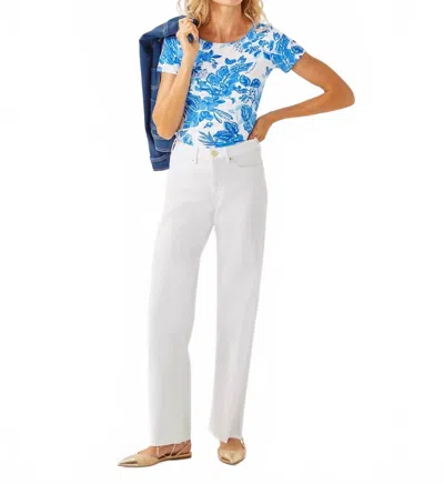 Saint James Garde-cote  X Lilly Pulitzer Floral Tee In Soleil Azur Blue