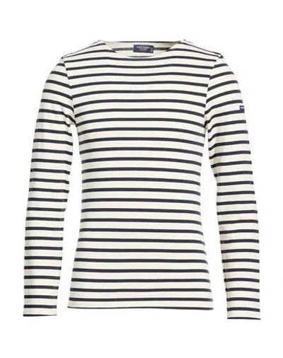 SAINT JAMES SAINT JAMES L'ATELIER MAN T-SHIRT OFF WHITE SIZE XL COTTON