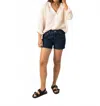 Saint James Laurence Linen Blouse In Powder In Blue