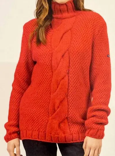 Saint James Lescun Sweater In Tulipe In Orange