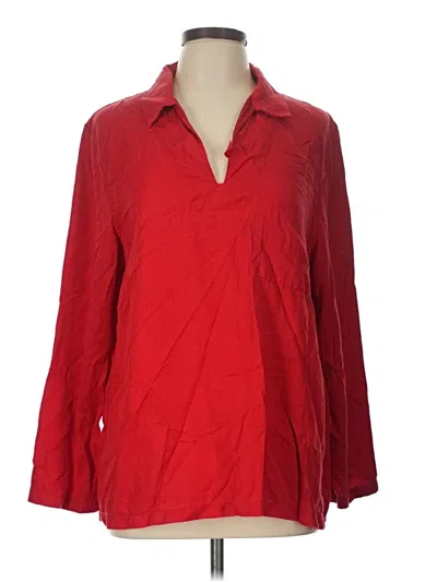 Pre-owned Saint James Long Sleeve Blouse In Red