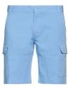 Saint James Man Shorts & Bermuda Shorts Light Blue Size 32 Cotton, Elastane