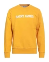 Saint James Man Sweatshirt Marigold Size Xl Cotton In Yellow