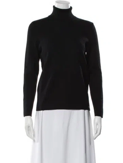 Pre-owned Saint James Merino Wool Turtleneck Sweater W/ Tags In Black