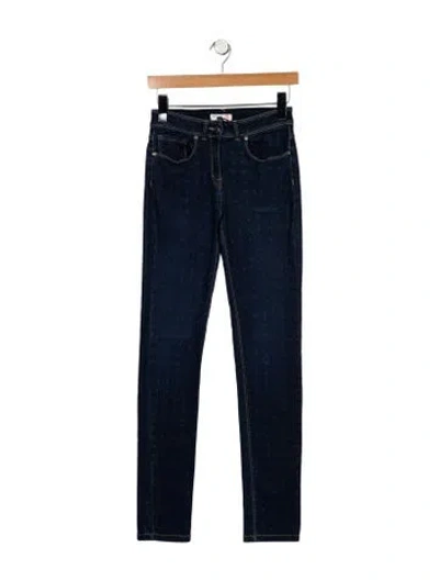 Pre-owned Saint James Mid-rise Skinny Leg Jeans In Blue