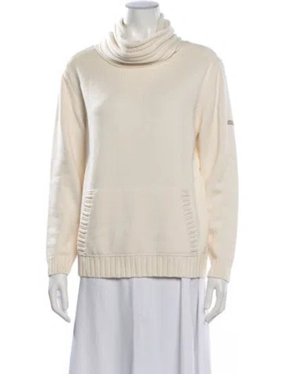 Pre-owned Saint James Mock Neck Sweater W/ Tags In Neutrals