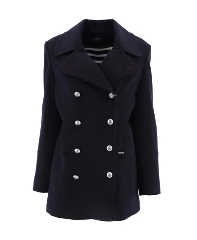 Saint James Navy Blue Lapel Jacket