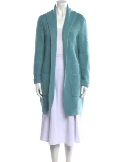 Pre-owned Saint James Open Front Sweater In Blue