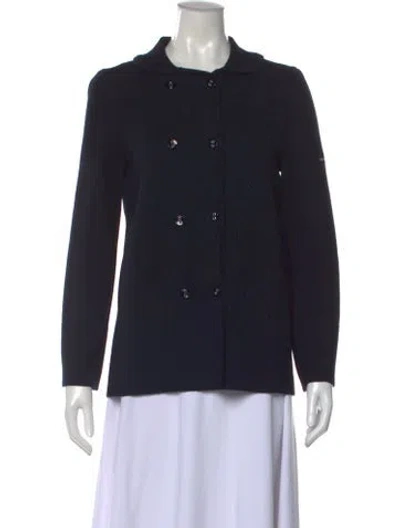 Pre-owned Saint James Open Front Sweater In Blue
