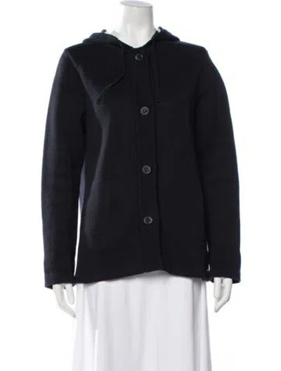 Pre-owned Saint James Open Front Sweater In Blue