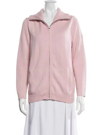 Pre-owned Saint James Open Front Sweater In Pink