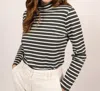 Saint James Oural Turtleneck In Army Green / Ivory