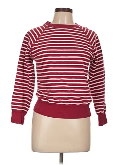 Pre-owned Saint James Pullover Sweater In Burgundy