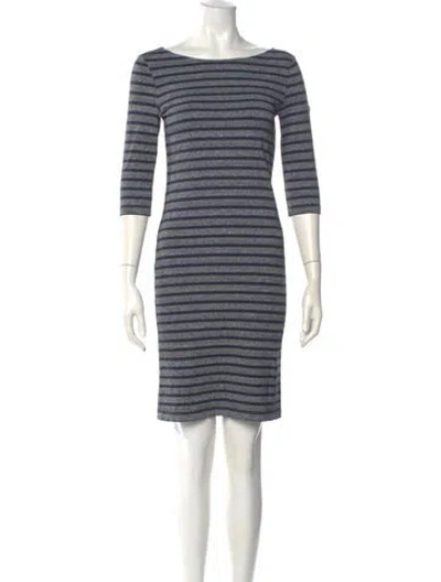 Pre-owned Saint James Striped Bateau Neckline Top In Multi