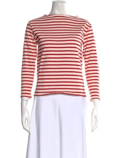 Pre-owned Saint James Striped Bateau Neckline T-shirt