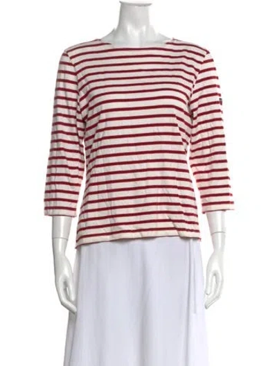 Pre-owned Saint James Striped Bateau Neckline T-shirt