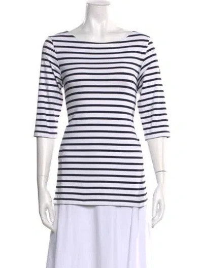 Pre-owned Saint James Striped Bateau Neckline T-shirt In Multi