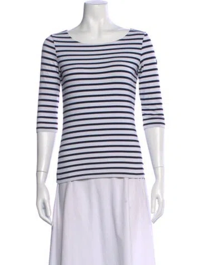 Pre-owned Saint James Striped Bateau Neckline T-shirt In Multi