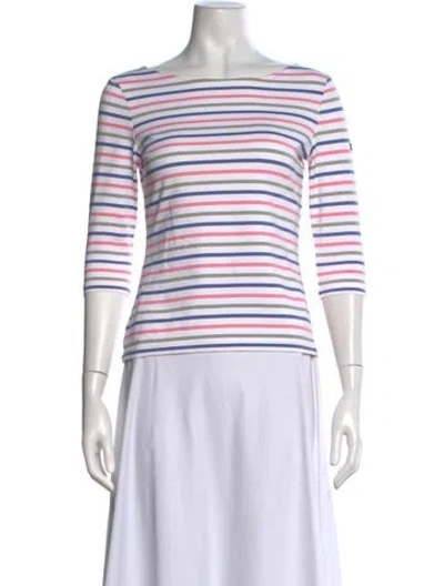 Pre-owned Saint James Striped Bateau Neckline T-shirt In Multi