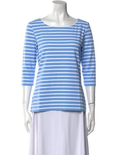 Pre-owned Saint James Striped Bateau Neckline T-shirt W/ Tags In Multi