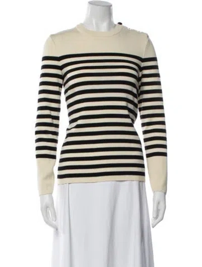 Pre-owned Saint James Striped Crew Neck Sweater In Neutrals