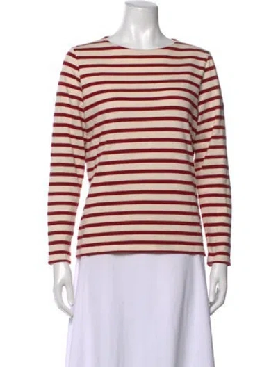 Pre-owned Saint James Striped Crew Neck Sweater In Neutrals