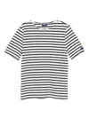 条纹圆领T恤