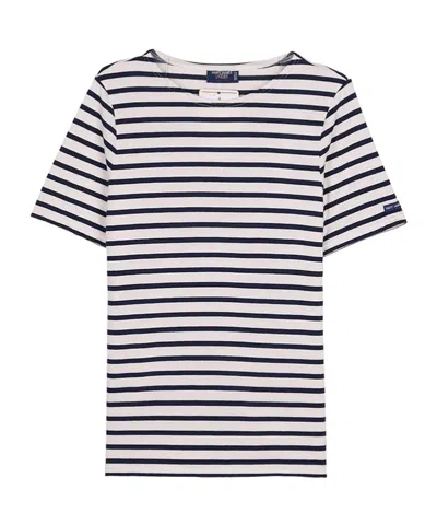 Saint James Striped Crew-neck T-shirt In Multi