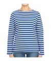 Saint James Striped Graphic T-shirt In Multi