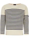 Saint James T-shirt 958 Ecrunavy In Neutrals