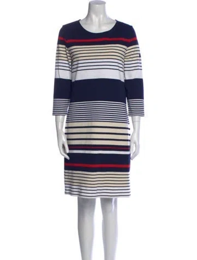 Pre-owned Saint James Striped Knee-length Dress In Blue