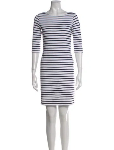 Pre-owned Saint James Striped Knee-length Dress In Blue