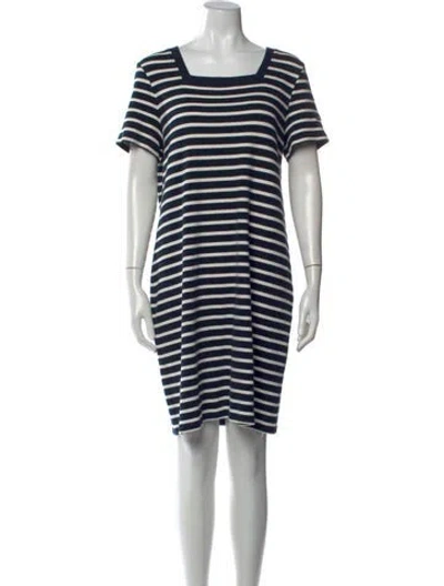 Pre-owned Saint James Striped Knee-length Dress In Blue