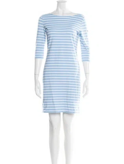 Pre-owned Saint James Striped Knee-length Dress In Blue