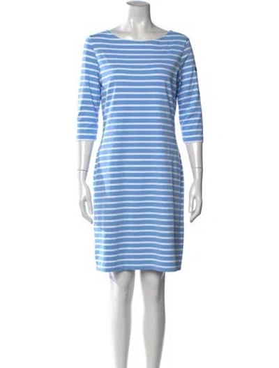 Pre-owned Saint James Striped Knee-length Dress In Blue