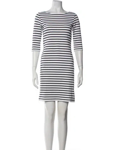 Pre-owned Saint James Striped Knee-length Dress In Blue