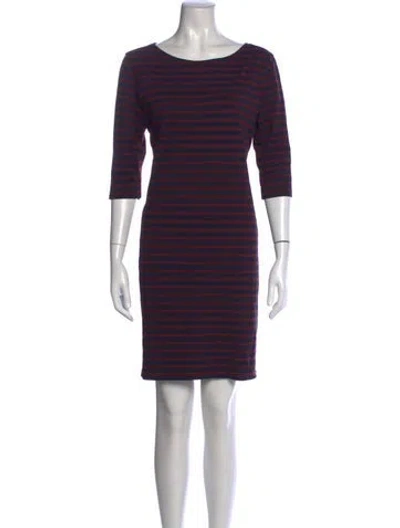 Pre-owned Saint James Striped Knee-length Dress In Blue