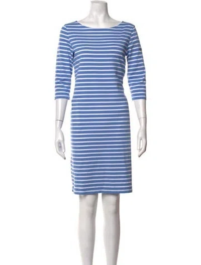 Pre-owned Saint James Striped Knee-length Dress In Blue