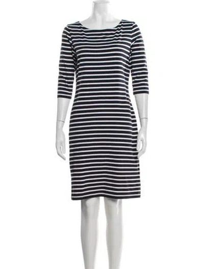 Pre-owned Saint James Striped Knee-length Dress In Blue