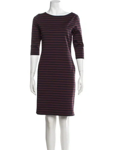 Pre-owned Saint James Striped Knee-length Dress In Blue/red