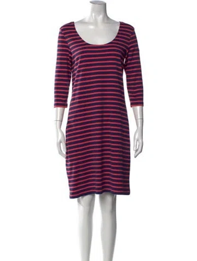 Pre-owned Saint James Striped Knee-length Dress In Neutral