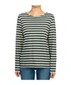 Saint James Striped Logo T-shirt In Black