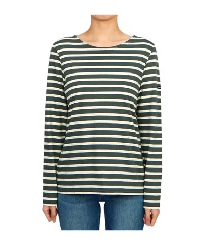 SAINT JAMES STRIPED LOGO T-SHIRT