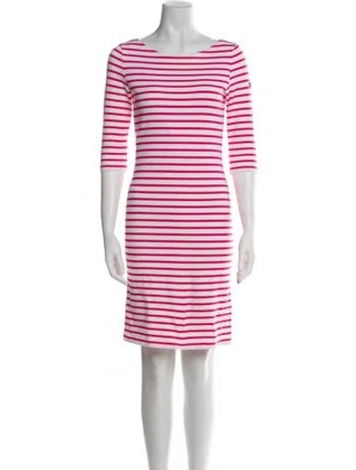 Pre-owned Saint James Striped Mini Dress In Multi