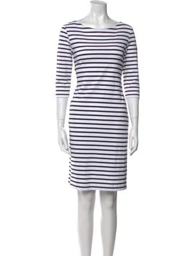 Pre-owned Saint James Striped Mini Dress In Multi