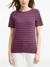 Saint James Striped-pattern T-shirt In Blue