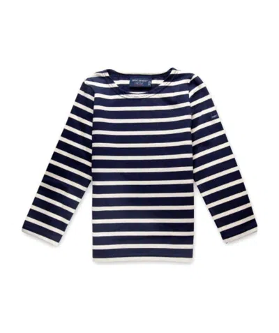 Saint James Striped Round-neck T-shirt In Black