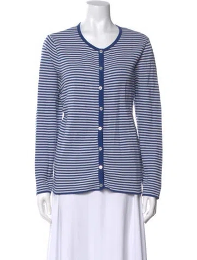 Pre-owned Saint James Striped Scoop Neck Sweater In Multi