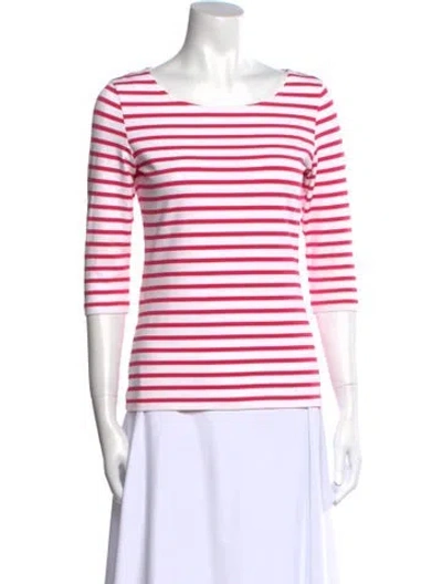 Pre-owned Saint James Striped Scoop Neck T-shirt In Multi